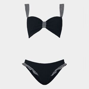 NWT Hunza G Loretta Bikini in Black Gingham